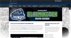 Desktop Screenshot of bloomingtonyouthhockey.com