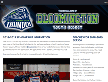 Tablet Screenshot of bloomingtonyouthhockey.com